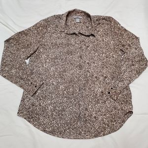 H&M spotted silk blouse